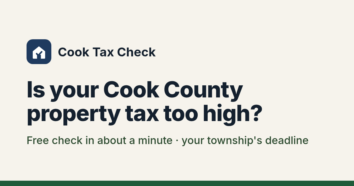 Proviso Township Property Tax Appeal 2026: File by Oct 27